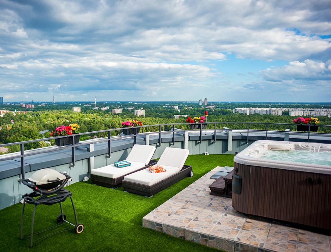 Skyhouse Riga Private Penthouse And Spa Exterior foto